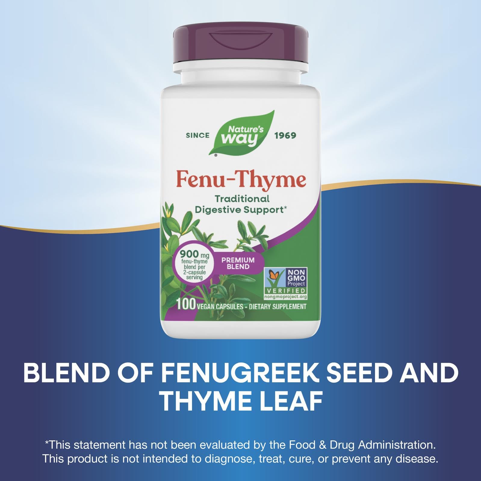 Nature's Way Fenu-Thyme – semillas de fenogreco para tradición digestiva