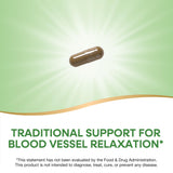 Nature's Way Feverfew: frasco con etiqueta clara y ficha de valores nutricionales