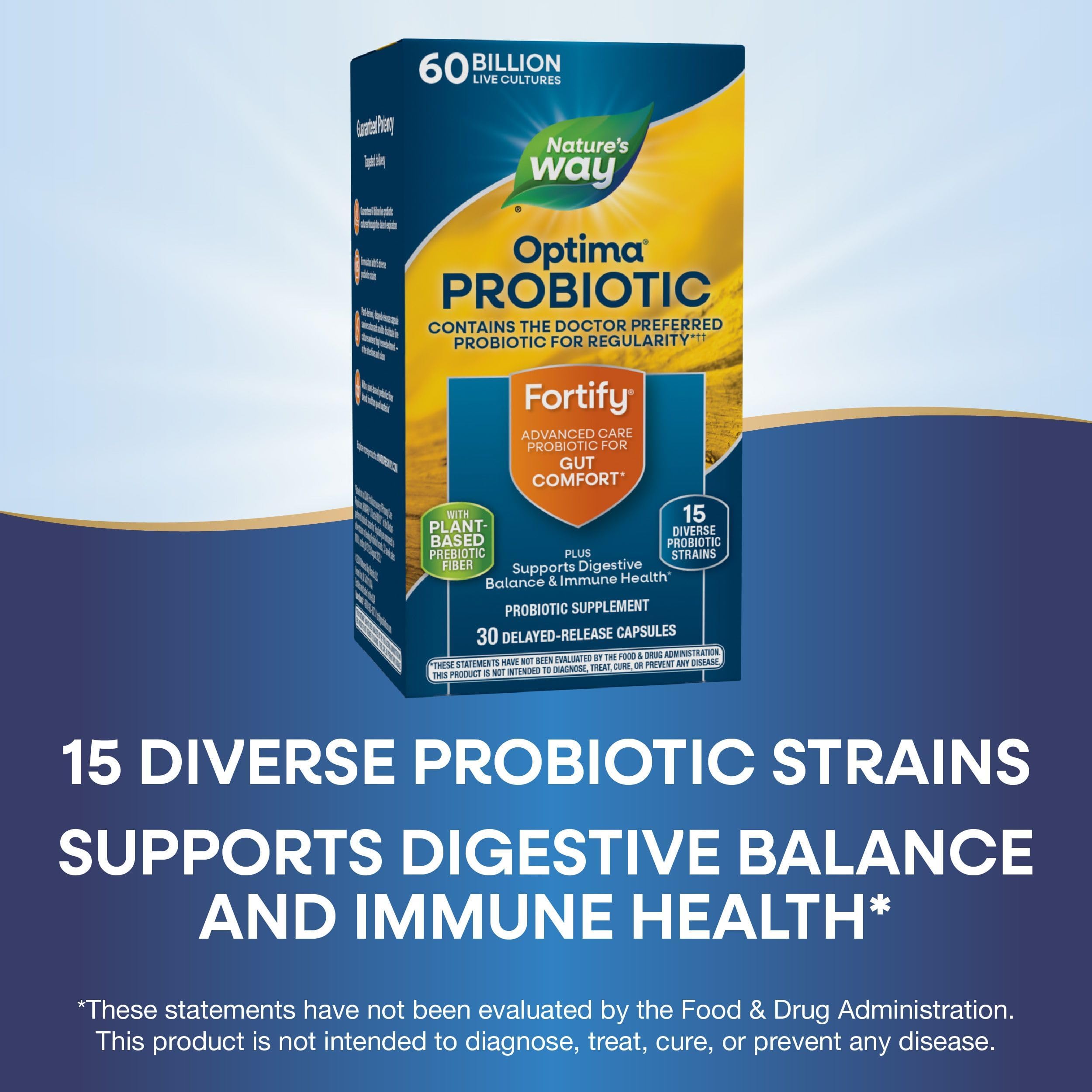 Fortify Optima ofrece 15 cepas para equilibrio digestivo