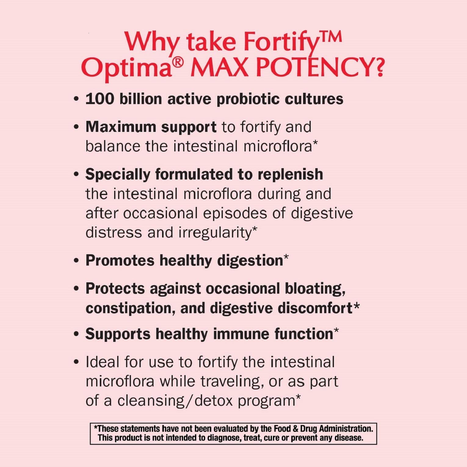 Nature's Way Fortify Optima prebiótico de inulina de agave y acacia