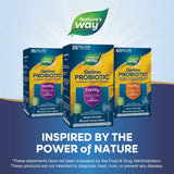 Nature's Way Fortify Optima Probiotic: uso diario para apoyar comodidad digestiva y bienestar.