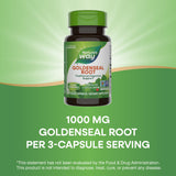 Nature's Way Goldenseal etiqueta vegana y sin gluten.