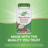 Nature's Way Hawthorn, sello gluten-free y vegano.