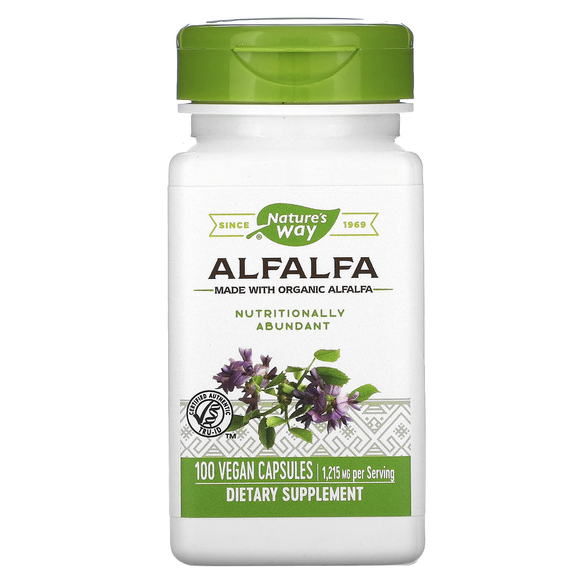 Nature's Way Hojas de Alfalfa, botella-vertido: ritual diario para apoyo vegetal