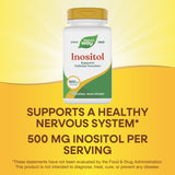 Envase reciclado de Nature's Way Inositol, botella con materiales posconsumo.