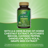 Nature's Way Leg Veins: caja de presentación con dos frascos