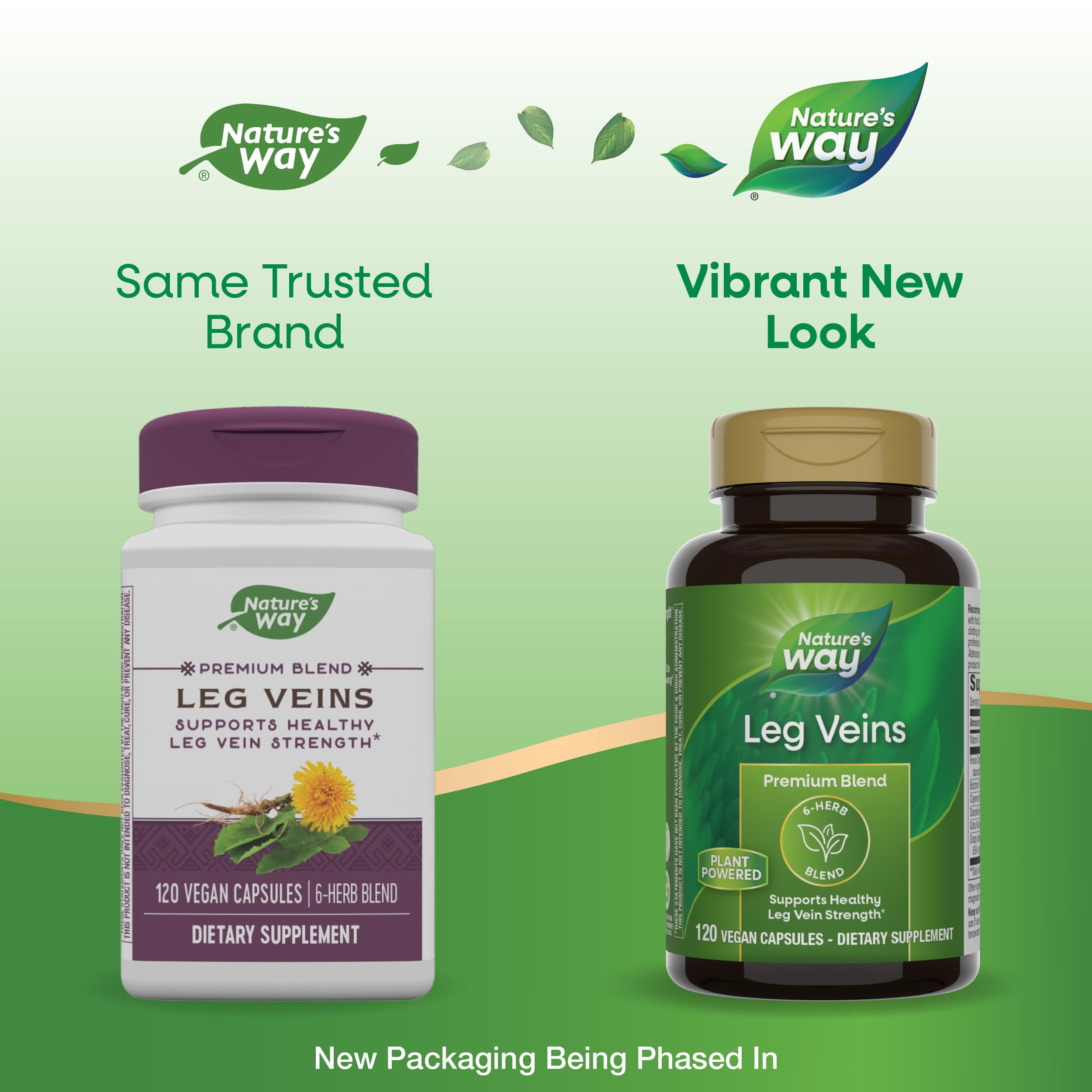 Nature's Way Leg Veins: cápsulas para uso diario y apoyo continuo