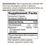Nature's Way Complejo de Magnesio, ingredientes sin gluten.