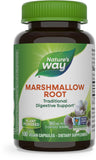Nature's Way Raíz de Malvavisco: botella con cápsulas para bienestar digestivo diario.