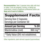 Frasco doble de Nature's Way Marshmallow Root, formato práctico