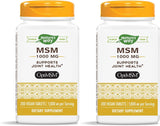Nature's Way MSM 1000 mg: botella para uso diario y apoyo a la movilidad.