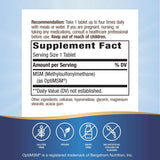 Nature's Way MSM 1000 mg: cápsulas que representan comodidad vegetariana y libre de gluten.