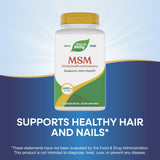 Nature's Way MSM 1000 mg envase de cartón reciclado y responsable