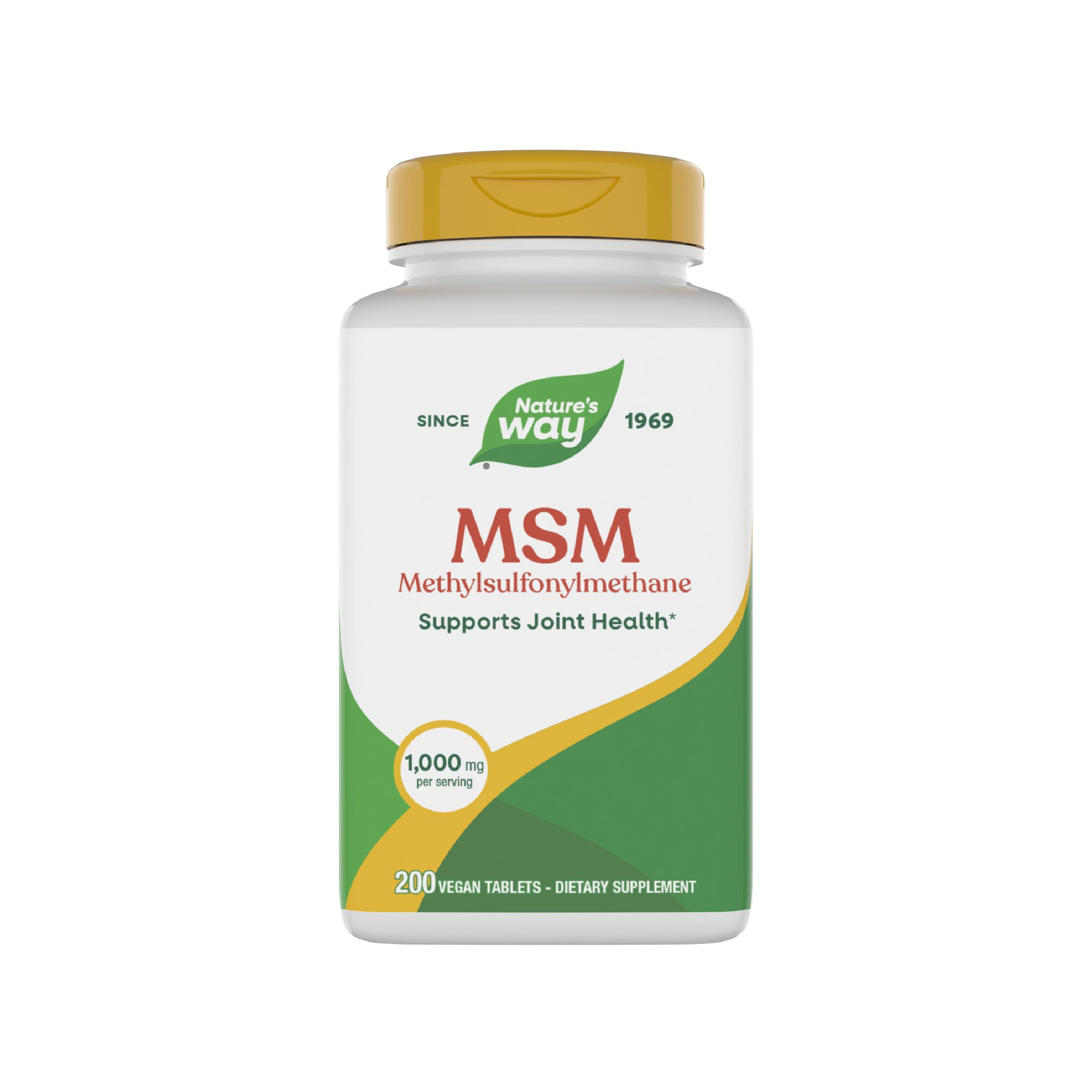 Nature's Way MSM 1000 mg frasco de cápsulas para apoyo de la movilidad