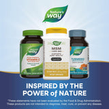Nature's Way MSM 1000 mg: uso diario para apoyar la función articular.