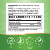 Nature's Way Niacinamida, etiqueta cercana sin gluten.