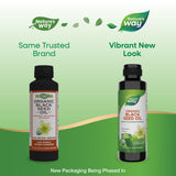 Nature's Way Aceite de Semilla Negra: etiqueta orgánica clara para identificar ingredientes.