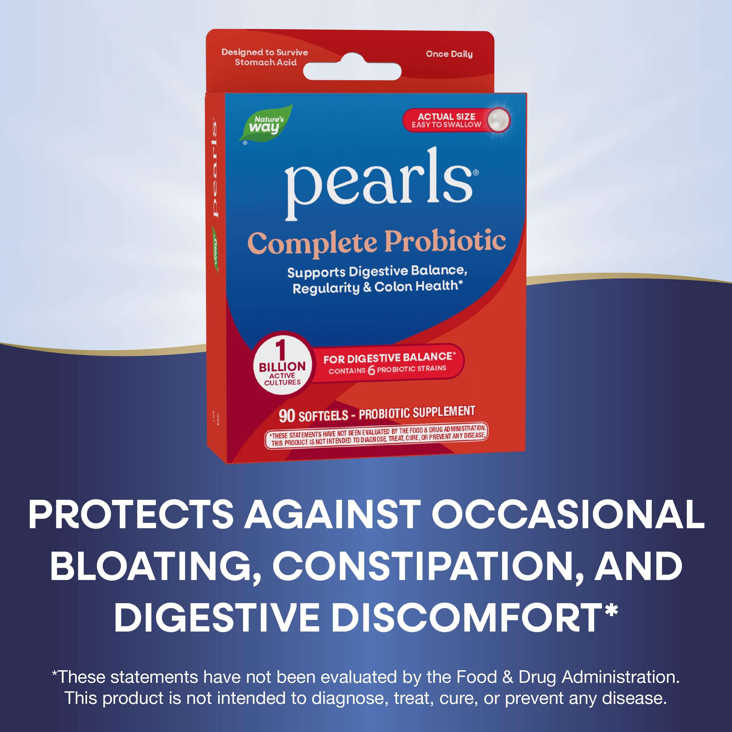 Nature's Way Pearls Complete Probiotic: siete cepas probióticas para salud digestiva