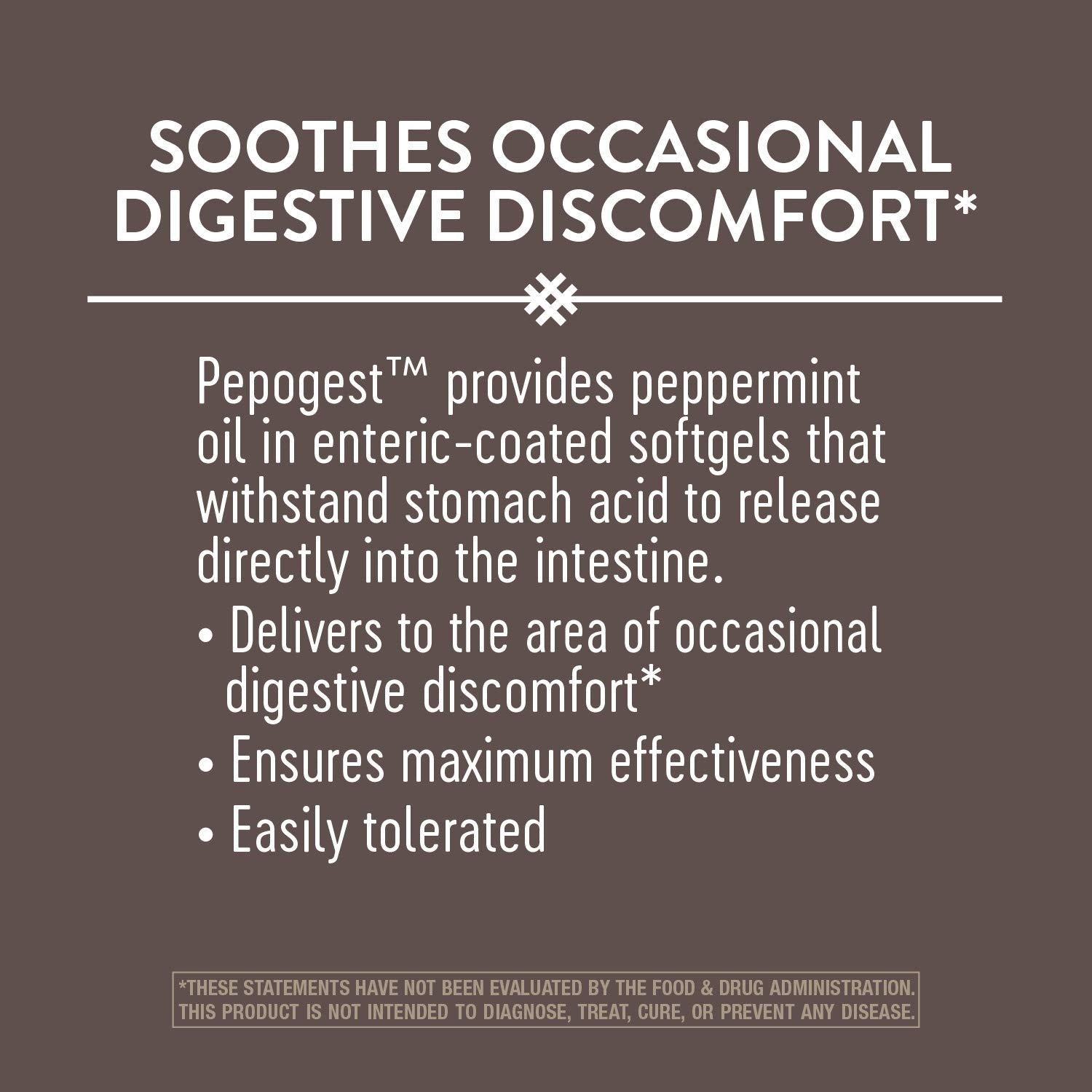 Nature's Way Pepogest: detalle de cápsula y liberación intestinal