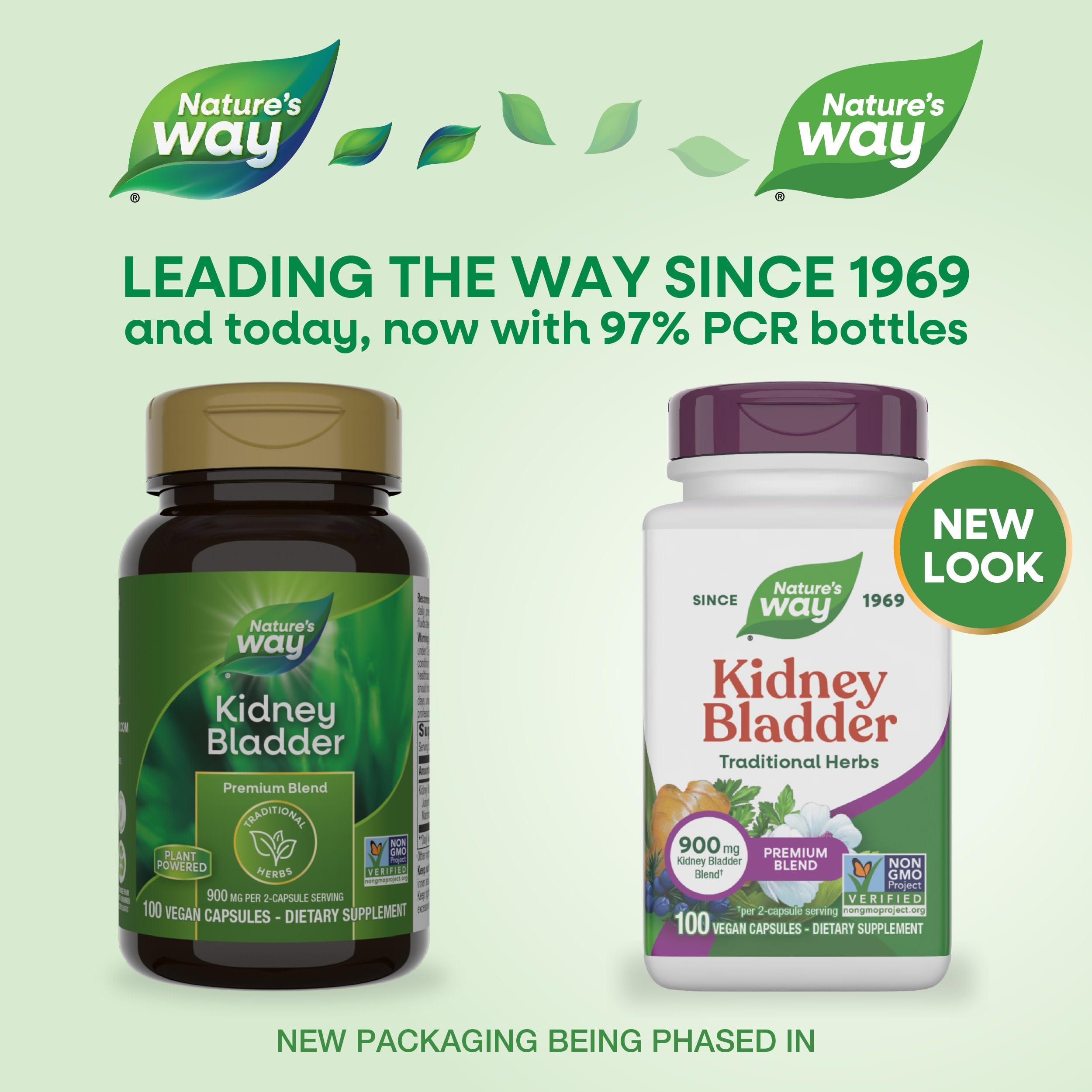 Nature's Way Kidney Bladder, cápsulas en botella, opciones fáciles para la rutina.