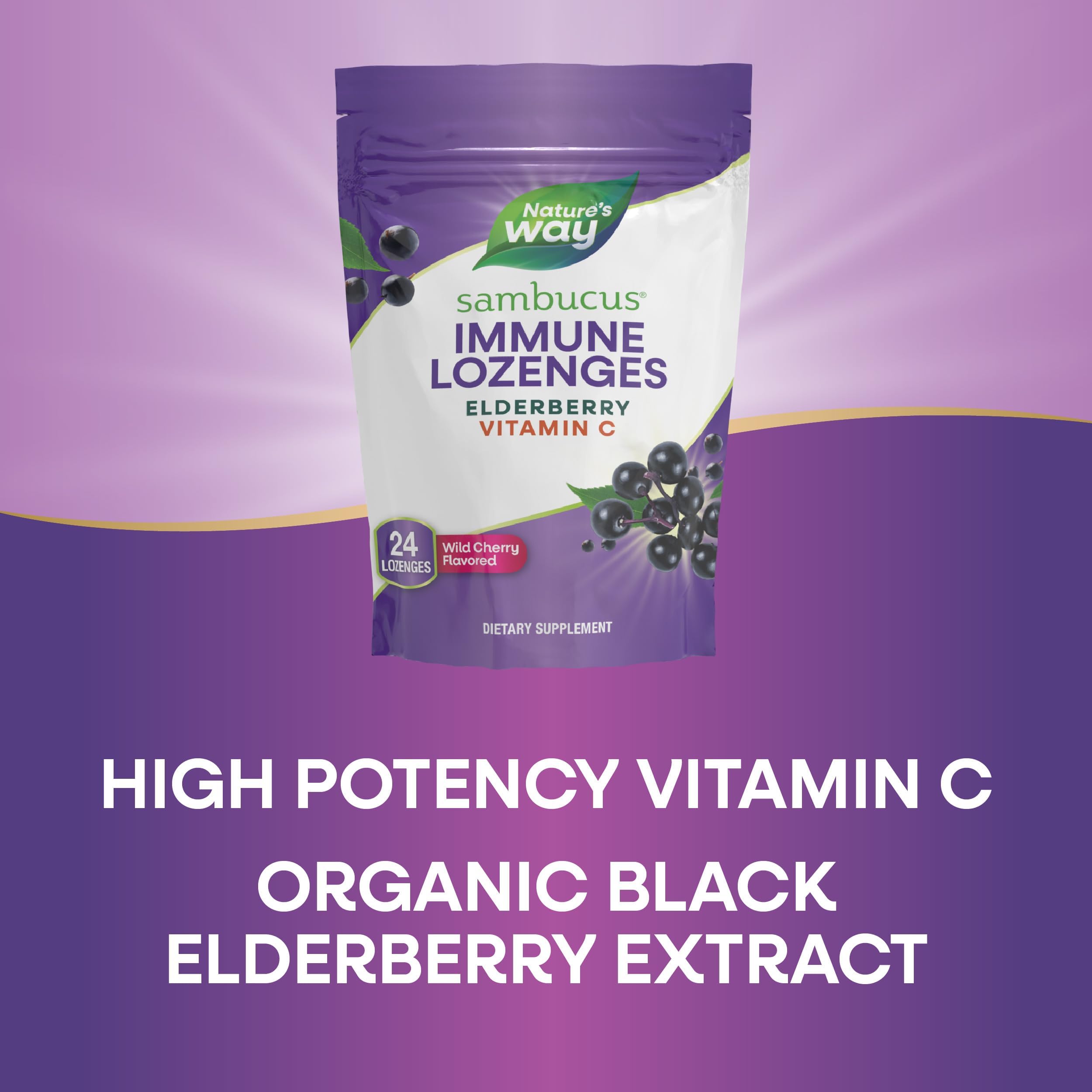 Nature's Way Sambucus doble acción, combinación de saúco y vitamina C