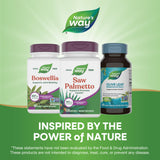 Nature's Way Saw Palmetto, respaldado por 50 años de experiencia y calidad.
