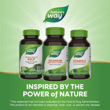 Nature's Way Selenio: fórmula L-selenometionina para mejor absorción y estabilidad.