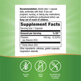 Nature's Way Tiamina B1 sin gluten para dietas