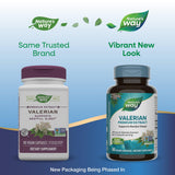 Nature's Way Valerian Premium Extract, etiqueta frontal, señal de calidad.