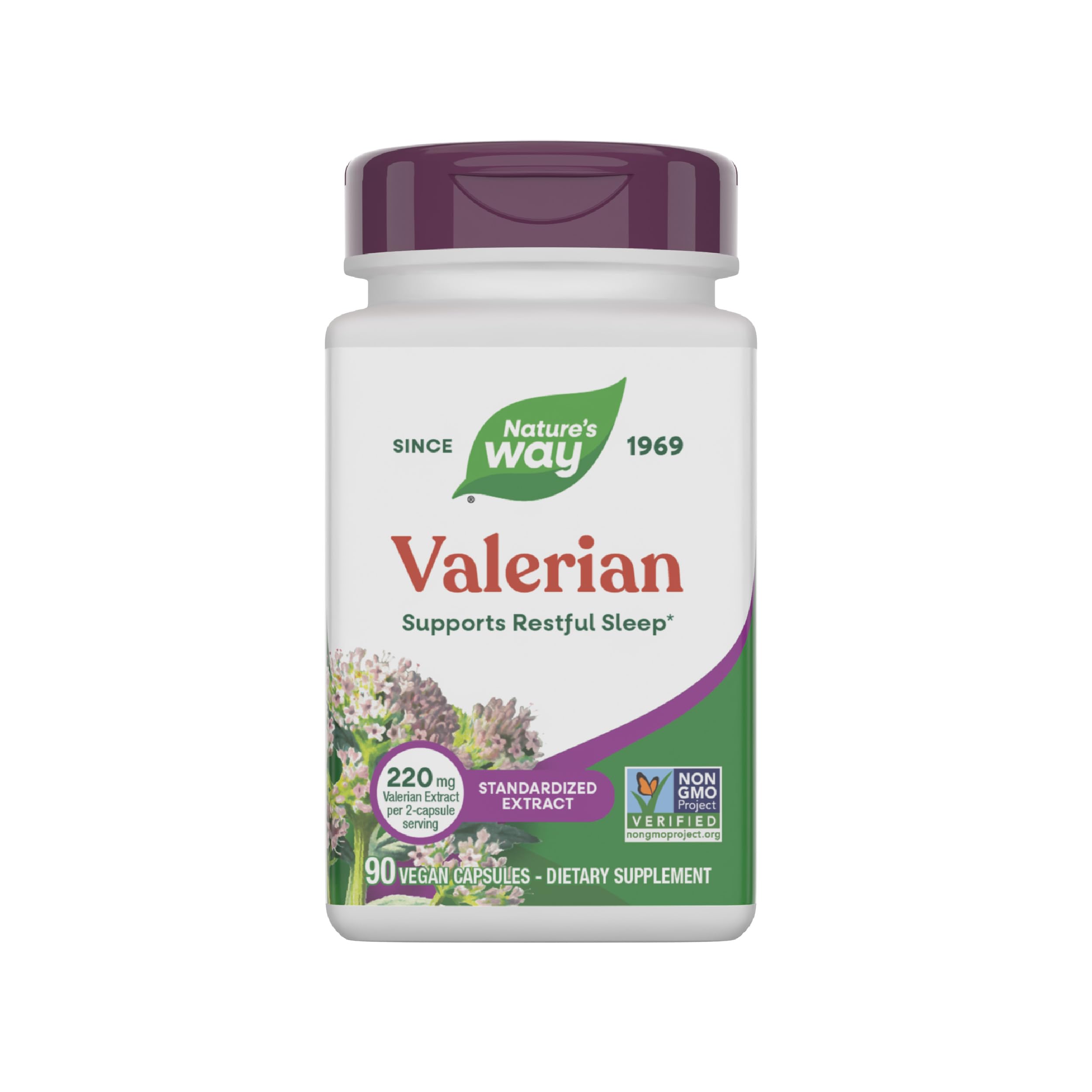Nature's Way Valerian Premium Extract en botella para apoyo al descanso natural