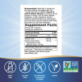 Nature's Way Valerian Premium Extract ingredientes de alta calidad para dosis segura