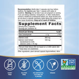 Nature's Way Valerian Premium Extract, cápsulas detalladas, opción de relajación.