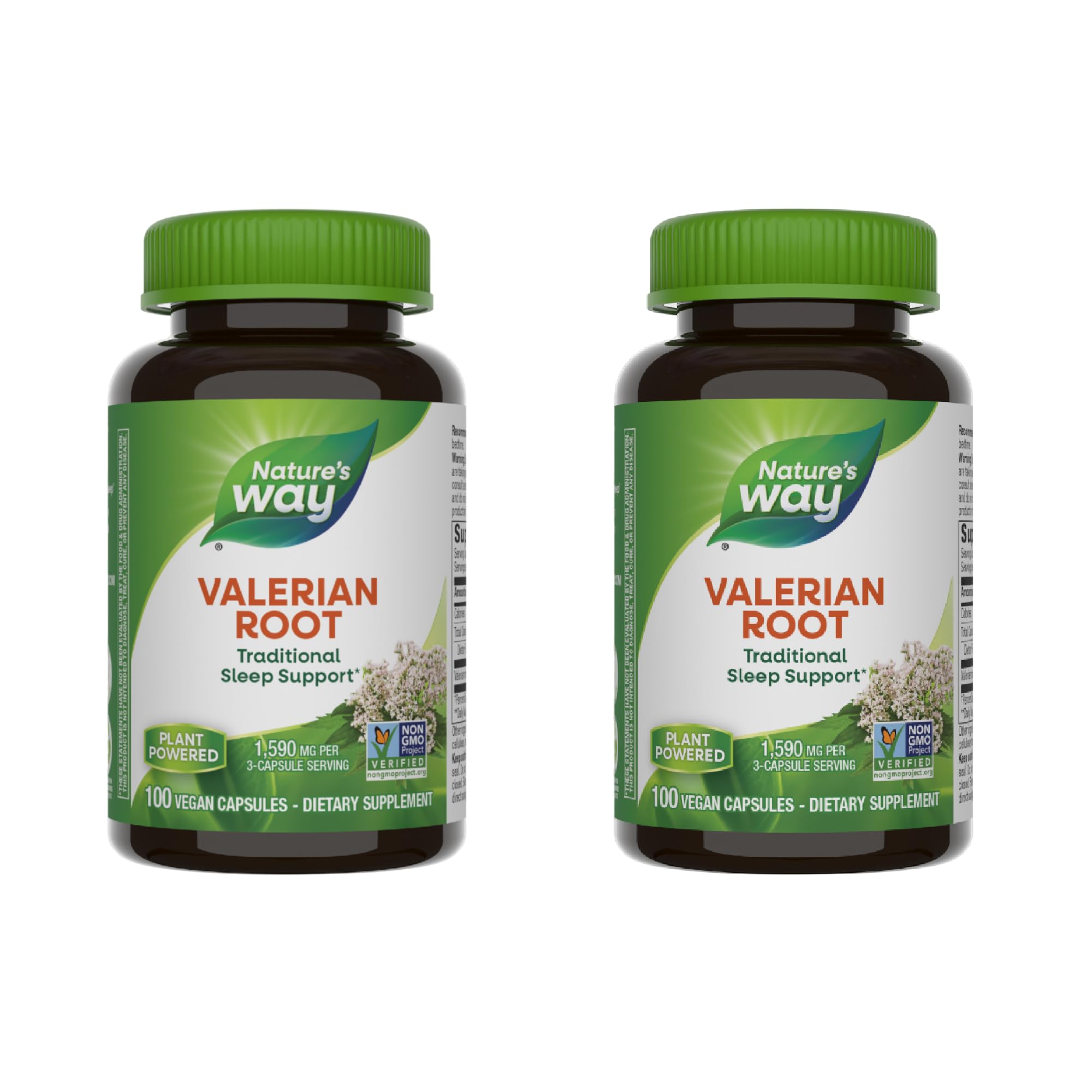 Nature's Way Valerian Root cápsulas de 100, apoyo al descanso nocturno