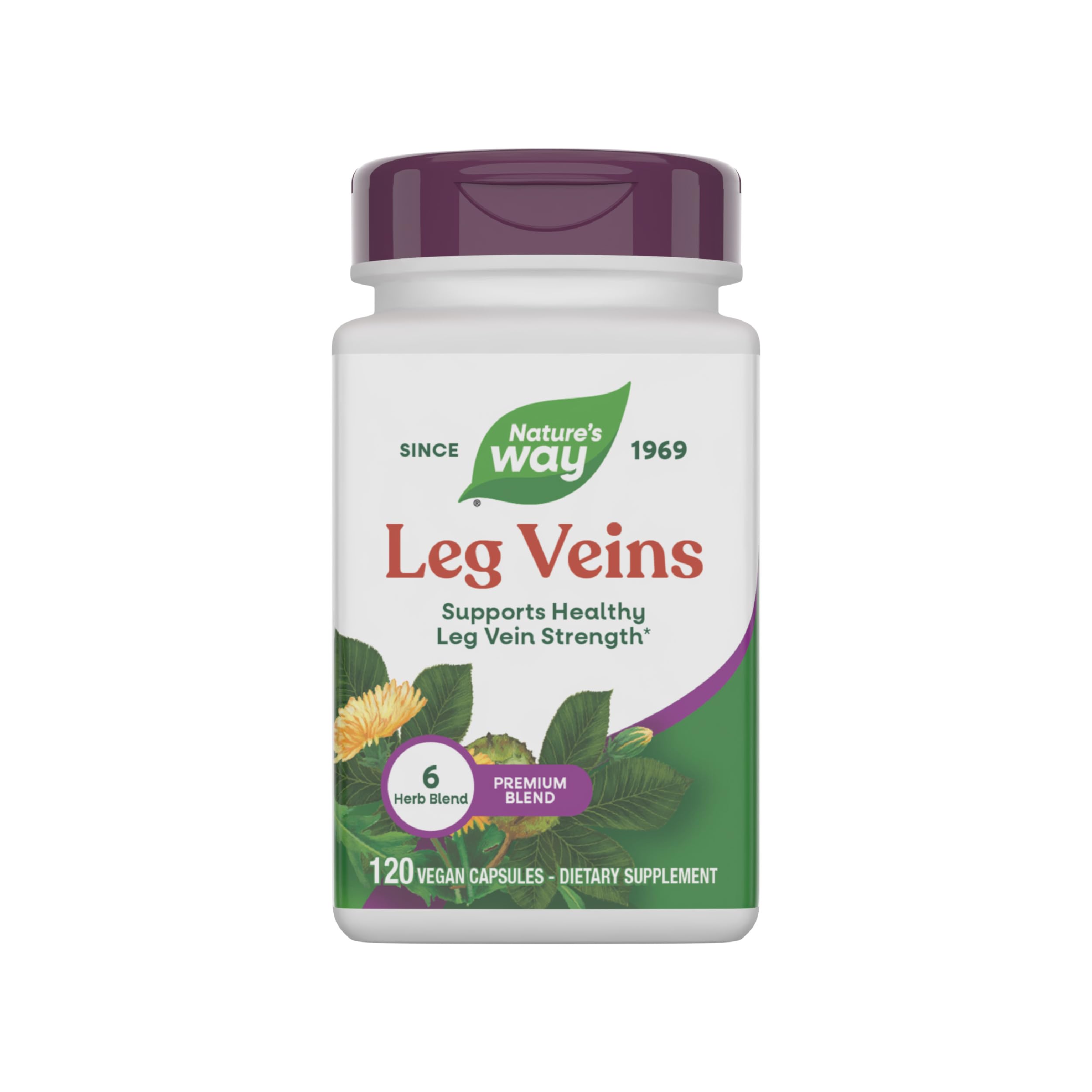 Nature's Way Leg Veins: varices en las piernas, apoyo a la circulación diaria.