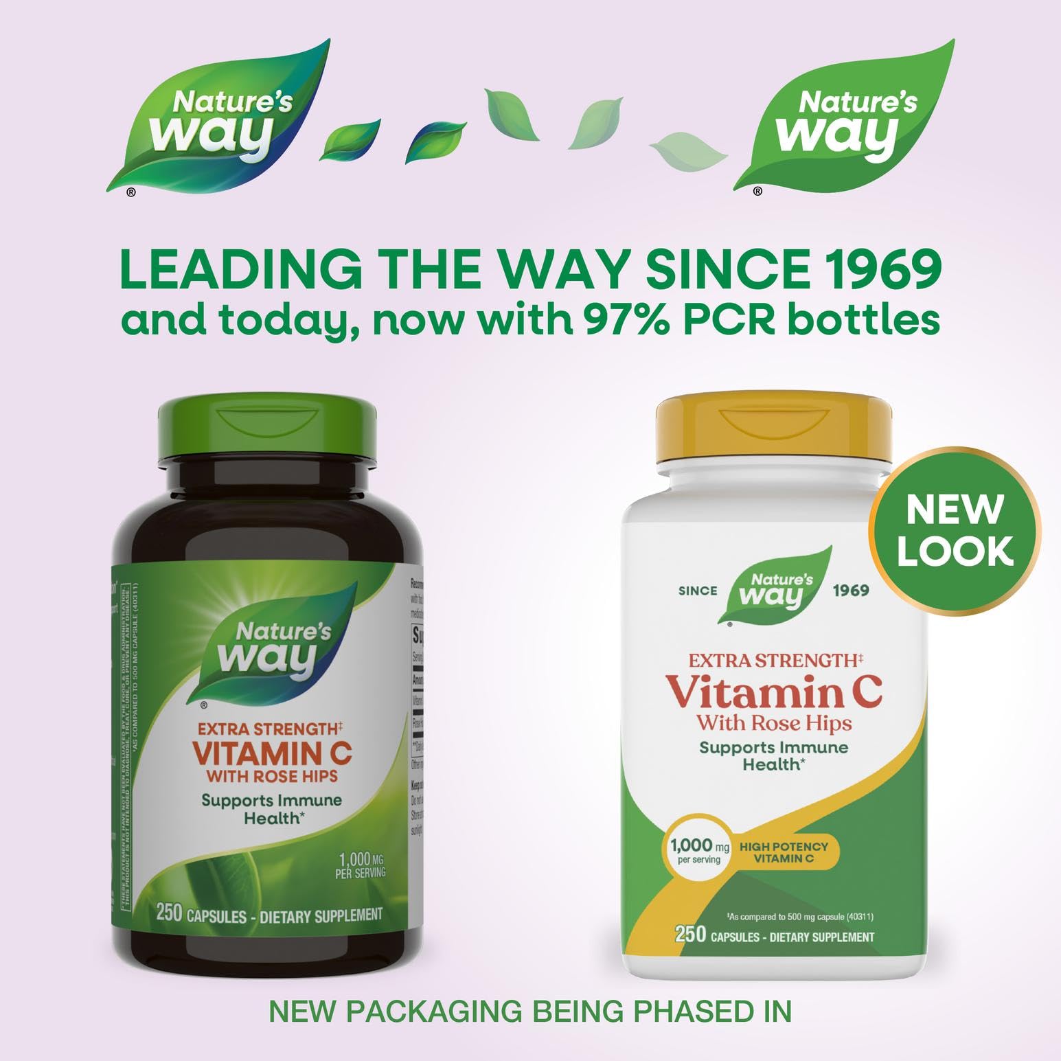 Nature's Way cápsulas de vitamina C 1000 mg con rosa mosqueta
