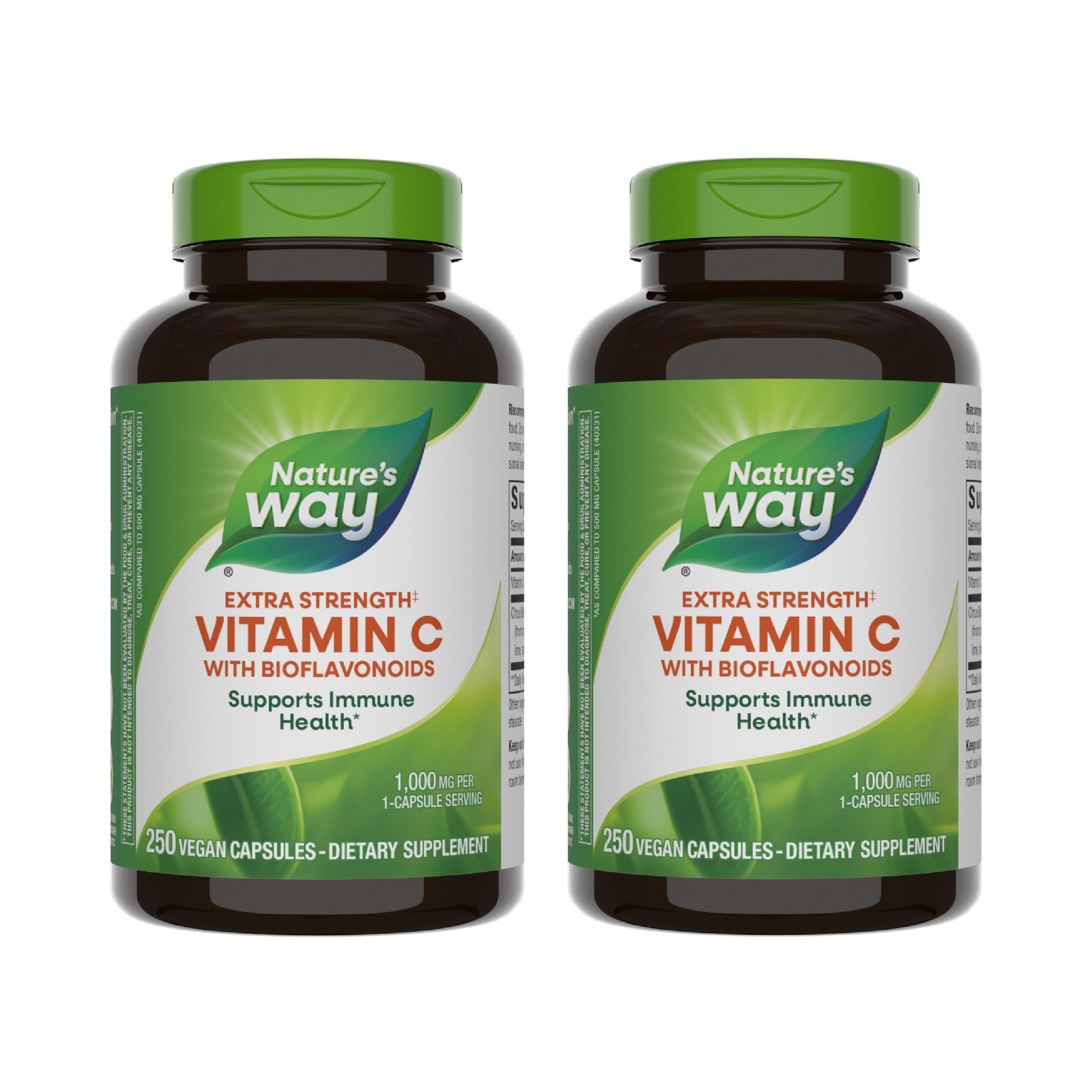 Nature's Way Vitamina C con bioflavonoides, cápsula, apoyo a la inmunidad diaria