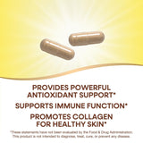 Nature's Way Vitamina C con Bioflavonoides, cápsulas para consumo diario.