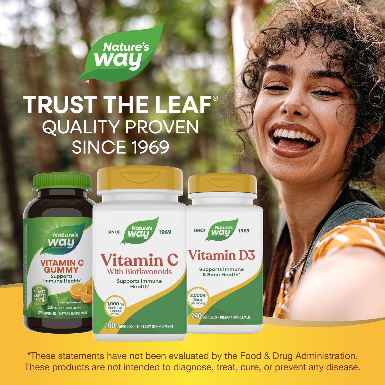 Nature's Way Vitamina C con Bioflavonoides, uso diario recomendado.