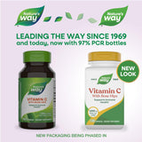 Nature's Way Vitamina C con Rosa Mosqueta, cápsulas en primer plano para antioxidante potencial.