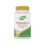 Nature's Way Vitamina C con Rosa Mosqueta, envase con cápsulas para apoyo inmunológico.