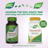 Nature's Way Vitamina D3 Extra Fuerza: cápsulas para apoyar huesos sanos.