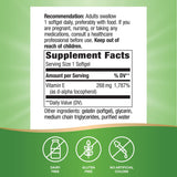Nature's Way Vitamina E D-Alpha Tocopherol, botella en escritorio, toma diaria conveniente