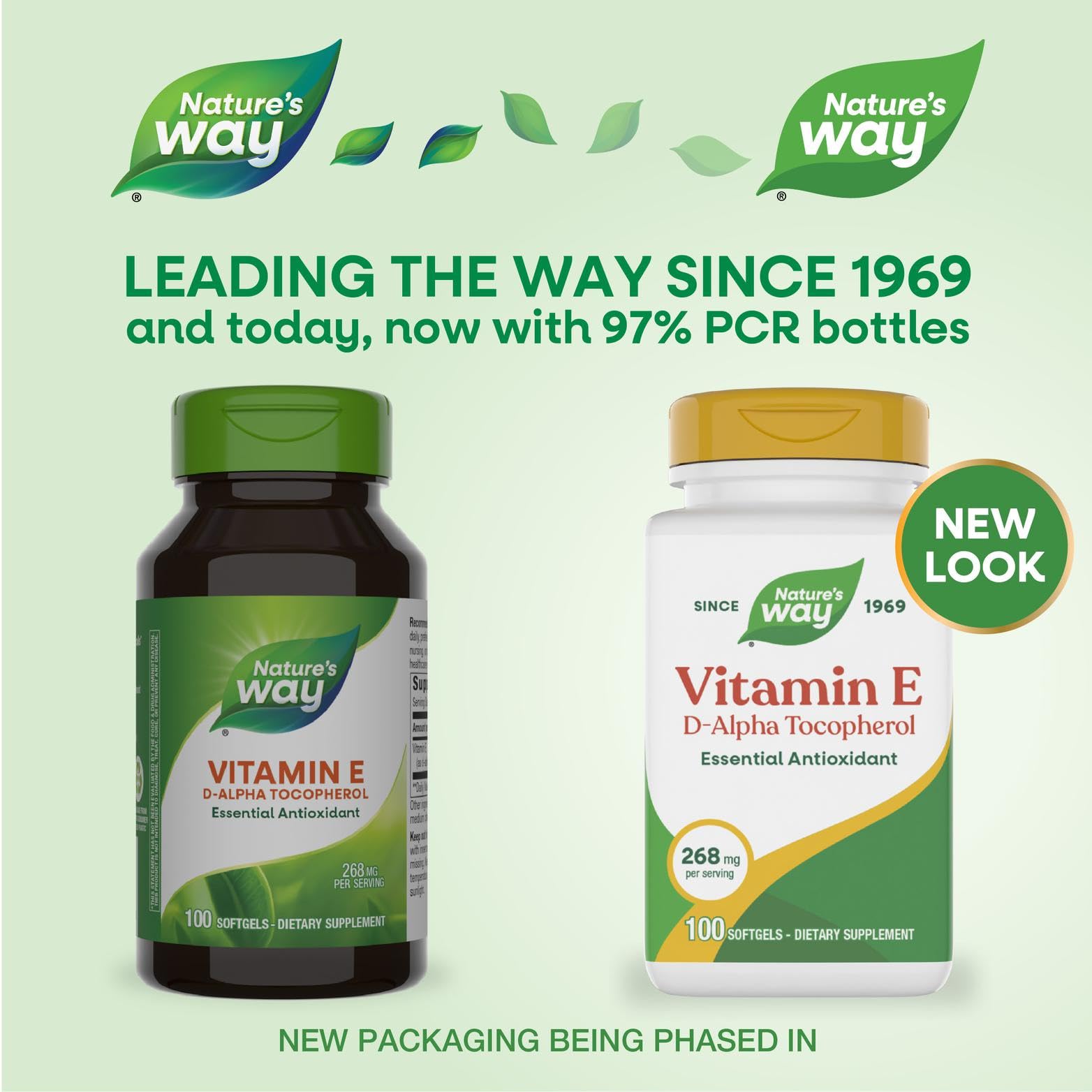 Nature's Way Vitamina E D-Alpha Tocopherol, cápsulas blandas, uso diario para apoyo antioxidante