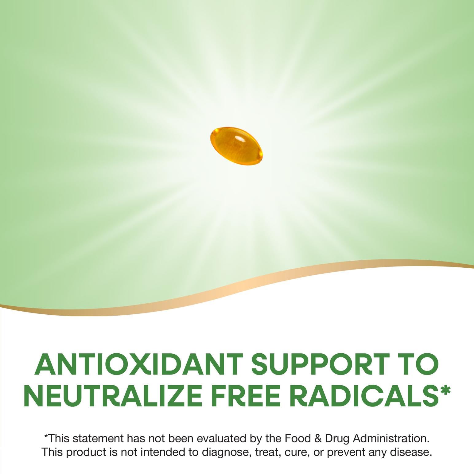 Nature's Way Vitamina E D-Alpha Tocopherol, etiqueta detallada, soporte antioxidante sin gluten