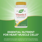 Nature's Way Vitamina E D-Alpha Tocopherol, uso diario de dosis regular para beneficio antioxidante
