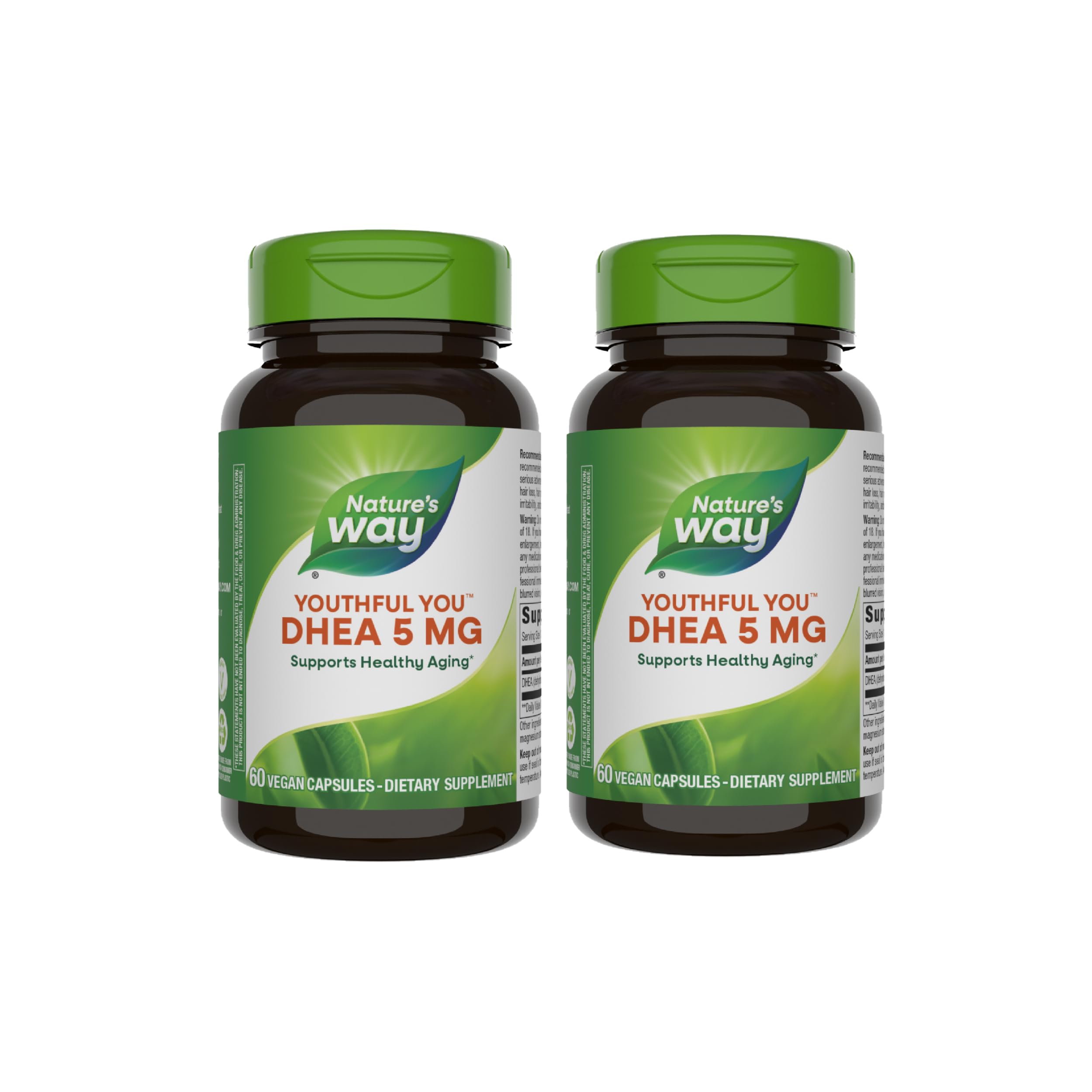 Nature's Way Youthful You DHEA 5 mg cápsulas para apoyo diario