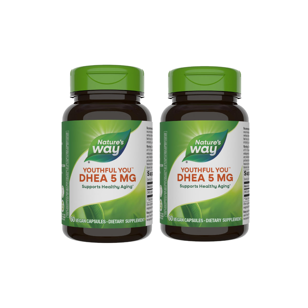 Nature's Way Youthful You DHEA 5 mg cápsulas para apoyo diario