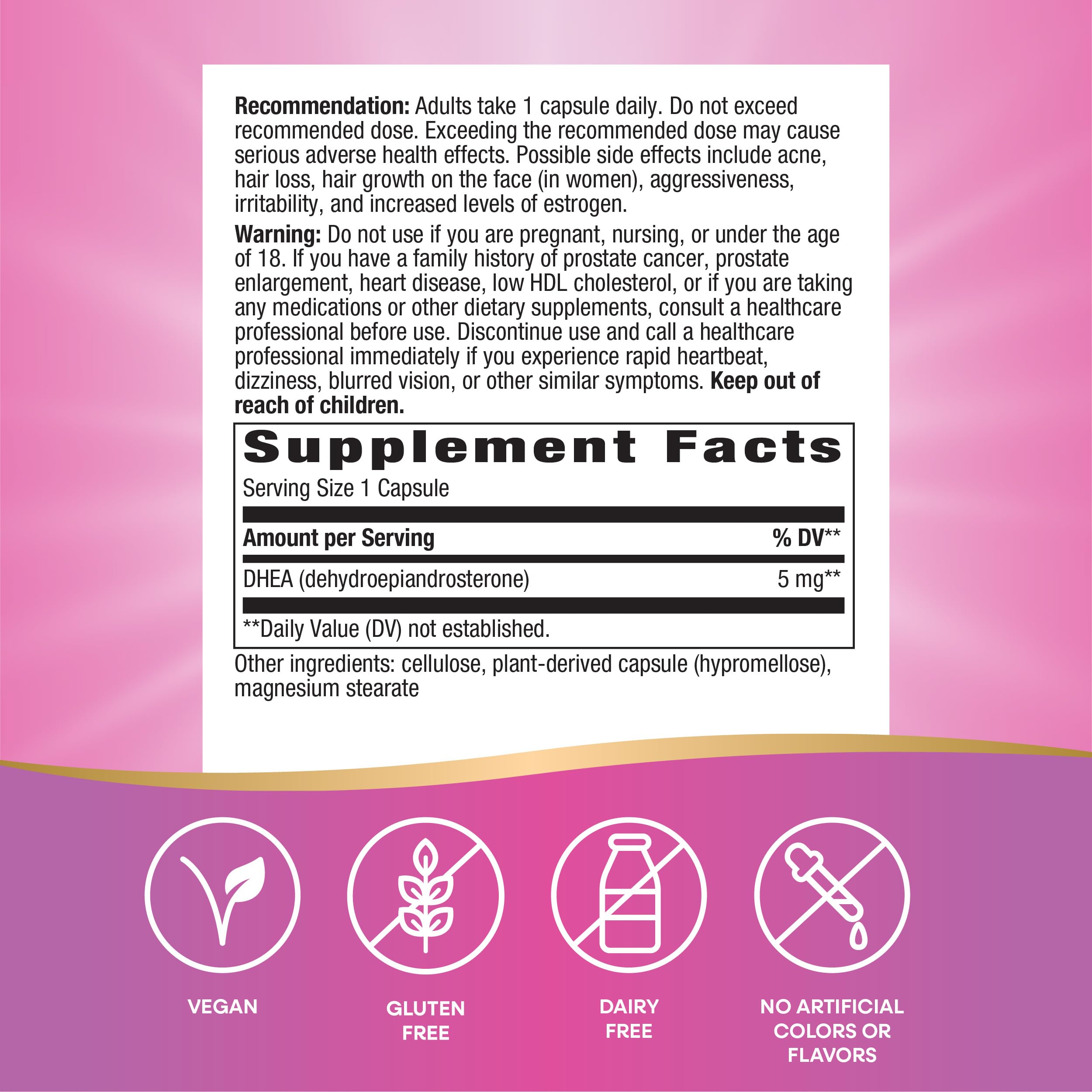 Empaque puede variar de Nature's Way Youthful You DHEA 5 mg