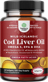 Natures Craft Aceite de Hígado de Bacalao Islandia - botella, apoyo al corazon y cerebro