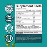 Natures Craft Liver Cleanse Detox: etiqueta del producto con ingredientes herbales destacados.